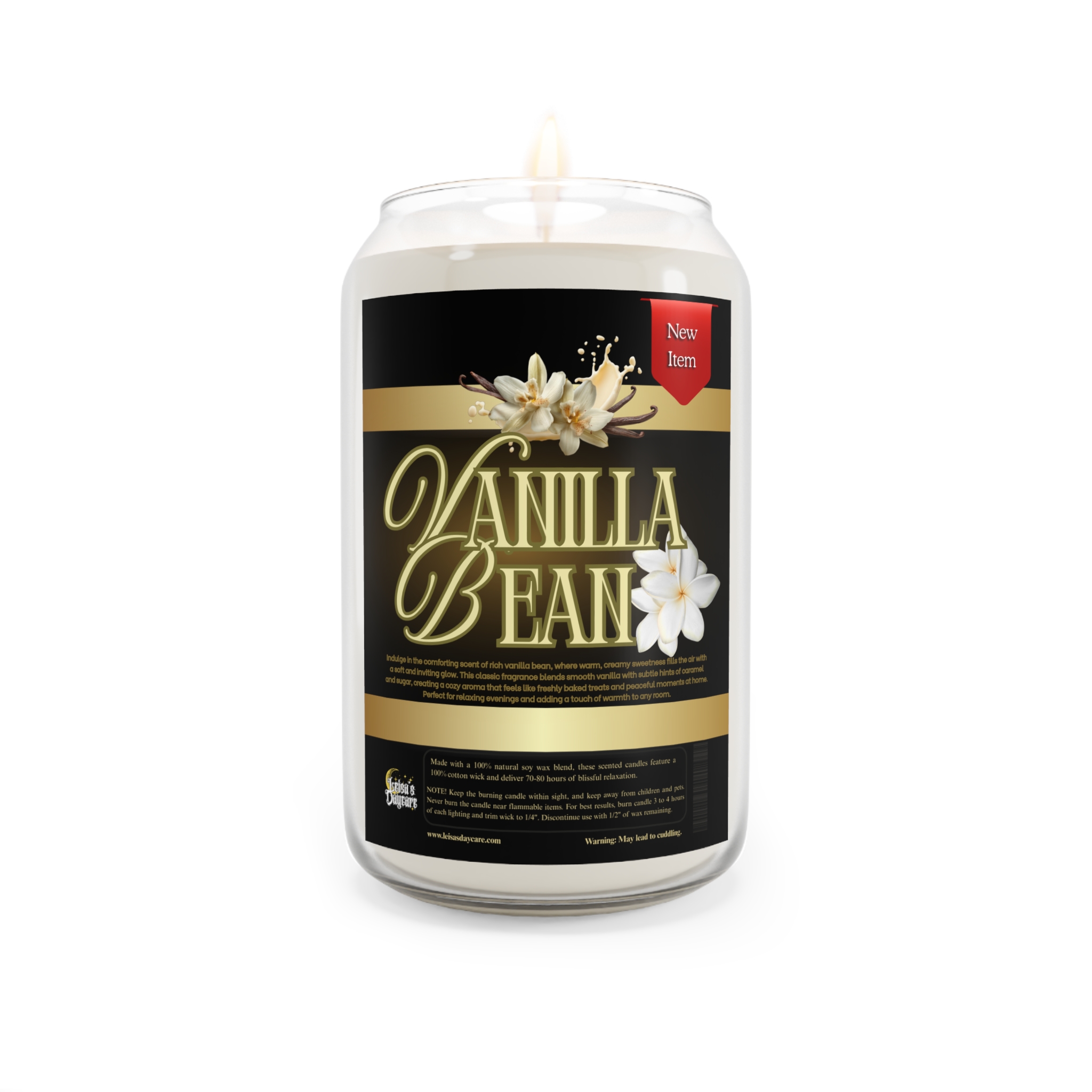 Vanilla Bean Soy Candle — 13.75oz, Vanilla Scent